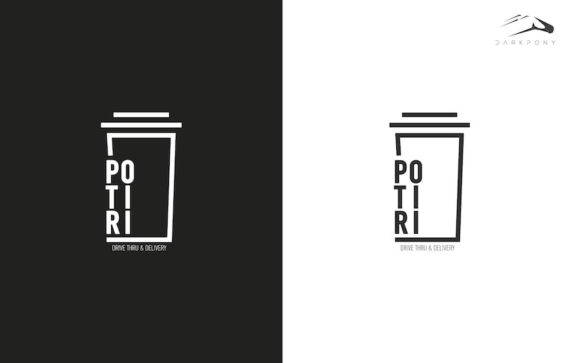 POTIRI drive- through Branding Logo 1